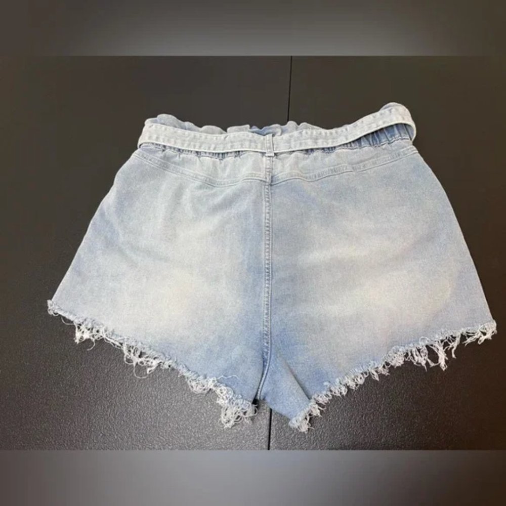 Sz 15-17 NoBo Denim Shorts w/ Belt and Pouch - Picture 2 of 3